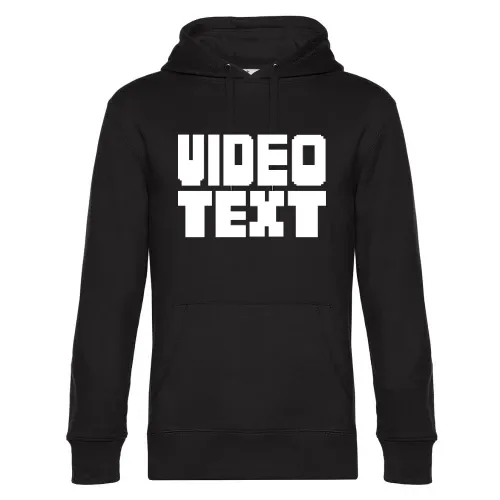 Video Text im Fernsehen Hoodie Männer King Hooded