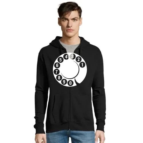Wählscheibe von alten Telefon Männer Hoodie