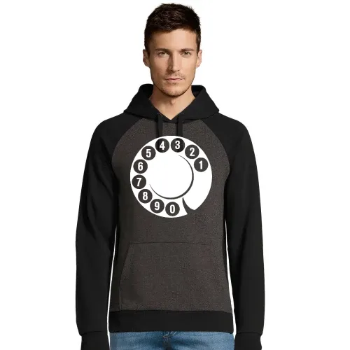 Wählscheibe von alten Telefon Männer Hoodie