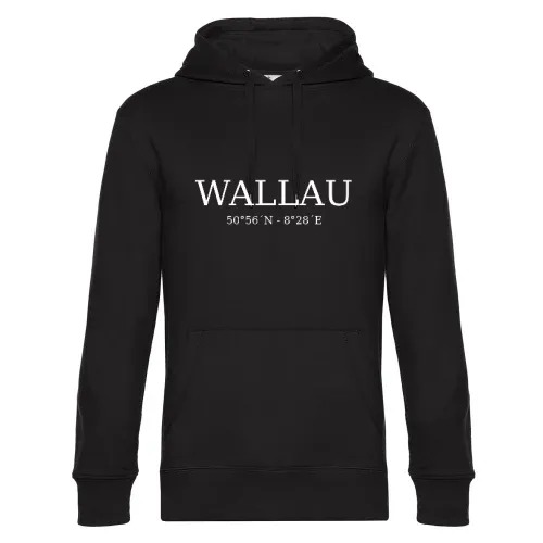 Wallau Koordinaten Hoodie Männer King Hooded