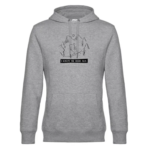 Wanderer Spruch Denglisch - I Know Me Here Aus Hoodie Männer King Hooded