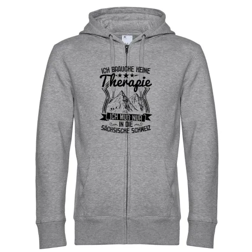 Wandern Sächsische Schweiz Berge Wanderer Therapie Männer Hoodie