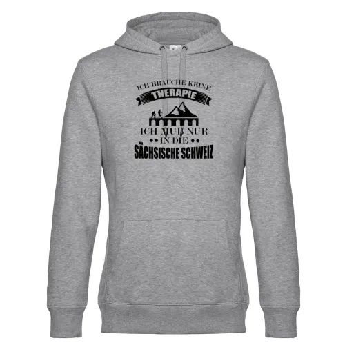 Wandern Trekking Sächsische Schweiz Hike Spruch Hoodie Männer King Hooded