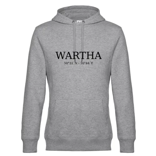 Wartha Koordinaten Hoodie Männer King Hooded