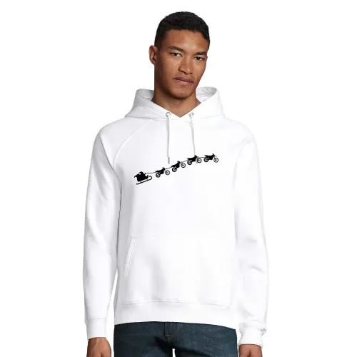 Weihnachtsschlitten aus fliegenden Enduros Männer Hoodie