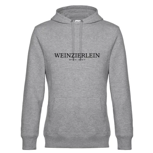 Weinzierlein Koordinaten Hoodie Männer King Hooded