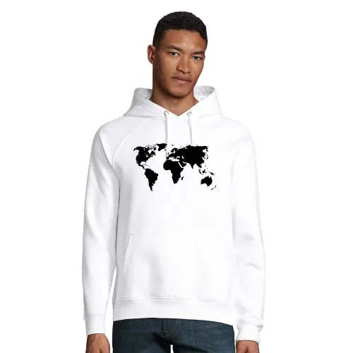 Weltkarte Männer Hoodie