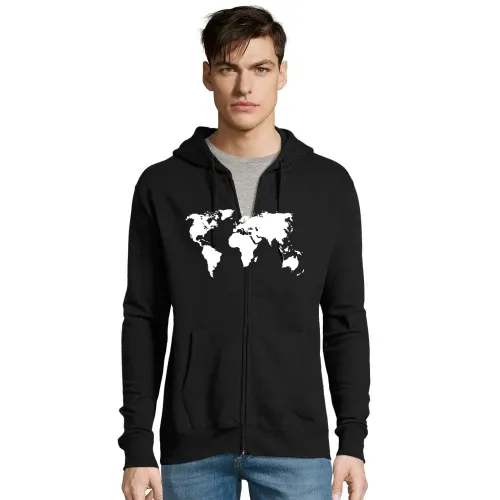 Weltkarte Männer Hoodie