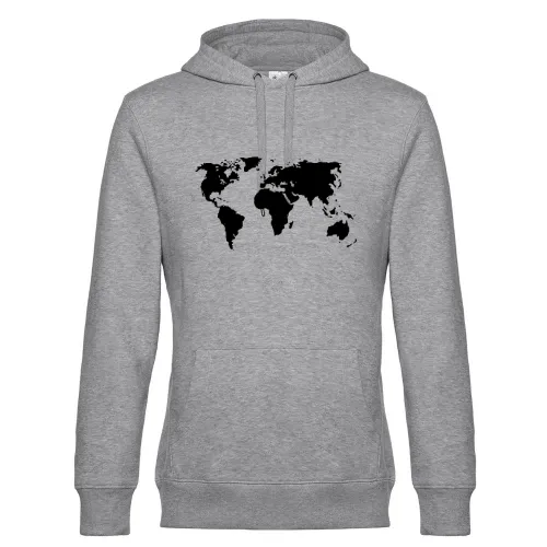 Weltkarte Männer Hoodie