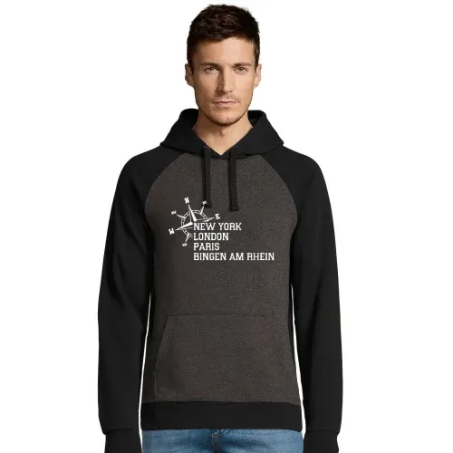 Weltstadt Bingen am Rhein Hoodie Männer Seattle
