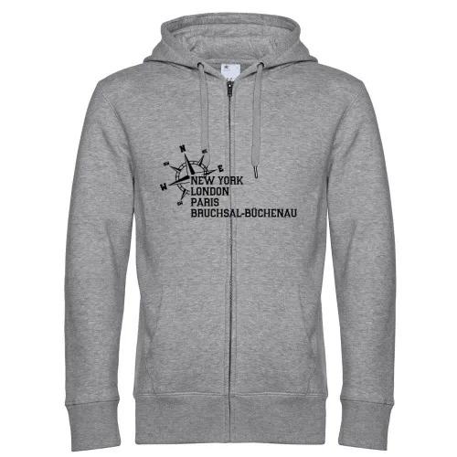 Weltstadt Bruchsal-Büchenau Hoodie Männer King Zipped