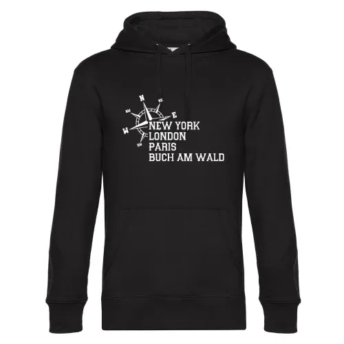 Weltstadt Buch am Wald Hoodie Männer King Hooded