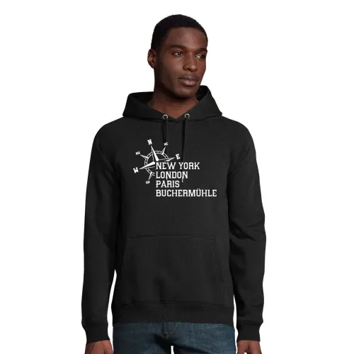 Weltstadt Buchermühle Hoodie Männer Stellar Bio