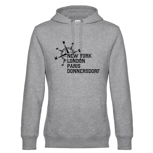 Weltstadt Donnersdorf Hoodie Männer King Hooded