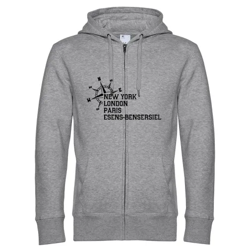 Weltstadt Esens-Bensersiel Hoodie Männer King Zipped