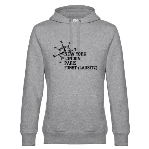 Weltstadt Forst (Lausitz) Hoodie Männer King Hooded