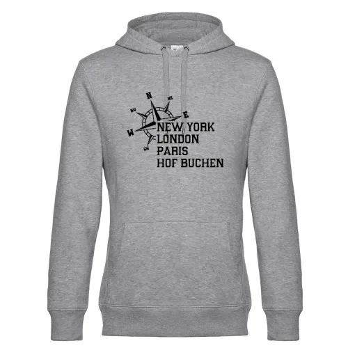 Weltstadt Hof Buchen Hoodie Männer King Hooded