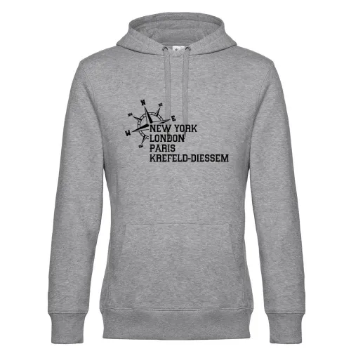 Weltstadt Krefeld-Diessem Hoodie Männer King Hooded