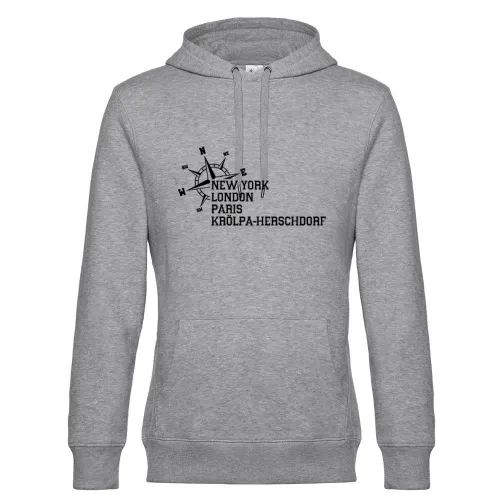 Weltstadt Krölpa-Herschdorf Hoodie Männer King Hooded
