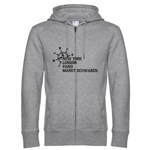 Weltstadt Markt Schwaben Hoodie Männer King Zipped