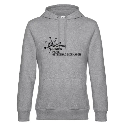 Weltstadt Ostseebad Dierhagen Hoodie Männer King Hooded