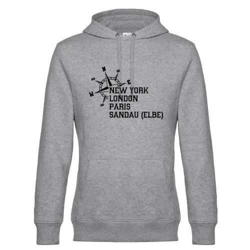 Weltstadt Sandau (Elbe) Hoodie Männer King Hooded