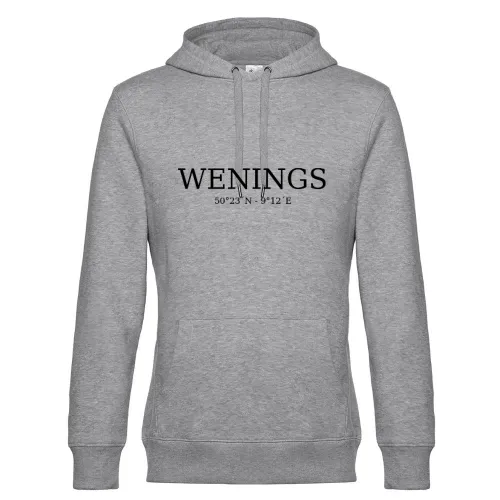 Wenings Koordinaten Hoodie Männer King Hooded