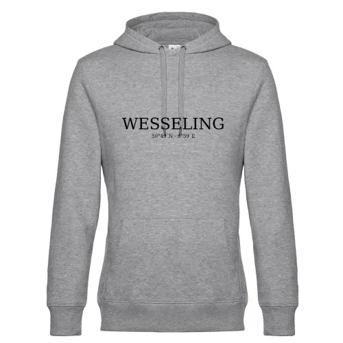 Wesseling Koordinaten Hoodie Männer King Hooded