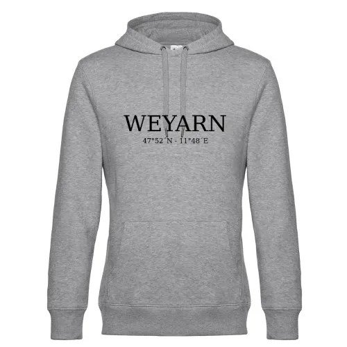 Weyarn Koordinaten Hoodie Männer King Hooded