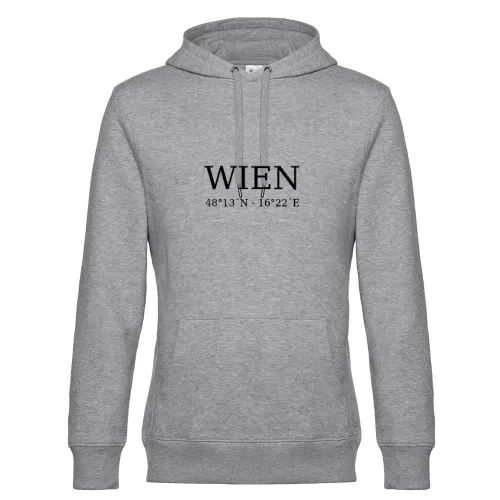 Wien Koordinaten Männer Hoodie