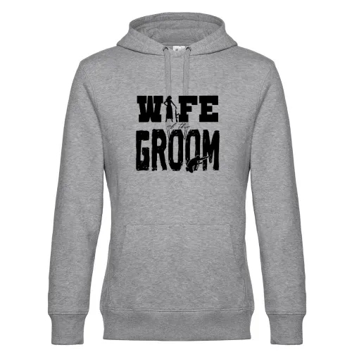 WIFE OF THE GROOM T-Shirt Geschenkidee Hoodie Männer King Hooded