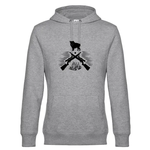 Wildschwein Jäger Jagdzeit Keiler Jagd Jagen Hoodie Männer King Hooded