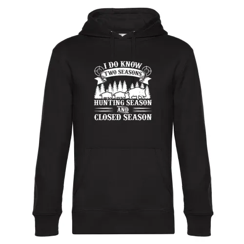 Wildschwein Jäger Jagdzeit Schonzeit Keiler Jagen Männer Hoodie