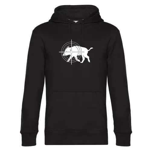 Wildschwein Jäger Visier Jagen Schwarzwild Jagen Hoodie Männer King Hooded