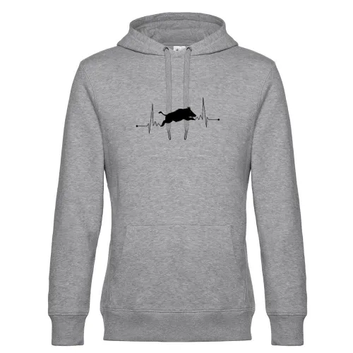 Wildschwein Jagen Jäger Herzschlag Schwarzwild Hoodie Männer King Hooded
