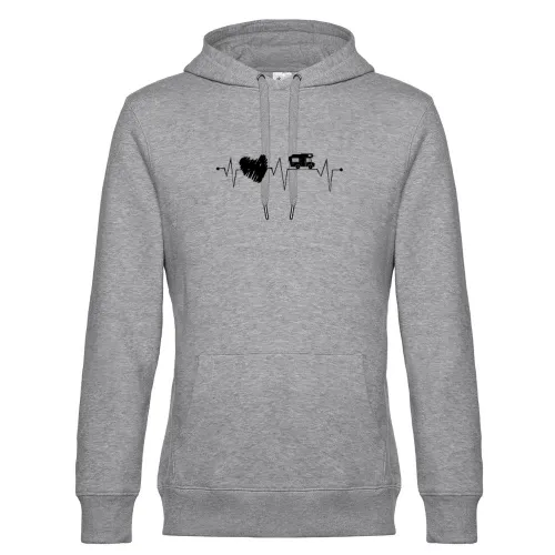 Wohnmobil mit Herz Camping Herzschlag Camper Womo Männer Hoodie