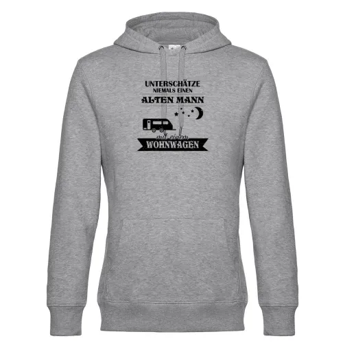 Wohnwagen Camping Rentner Camper Alter Mann Spruch Hoodie Männer King Hooded