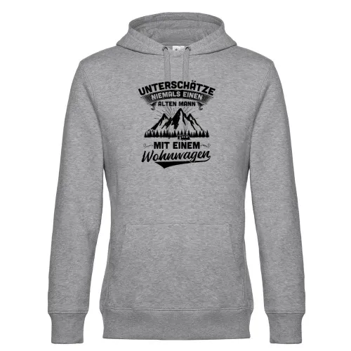 Wohnwagen Camping Rentner Camper Alter Mann Spruch Hoodie Männer King Hooded
