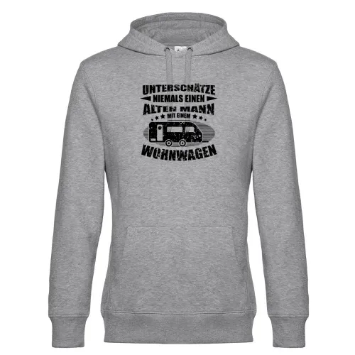 Wohnwagen Camping Rentner Camper Alter Mann Spruch Hoodie Männer King Hooded