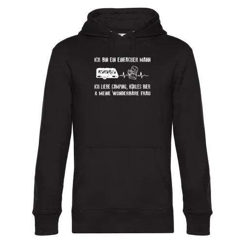 Wohnwagen Puls - Camper Liebt Camping Bier und Frau Männer Hoodie