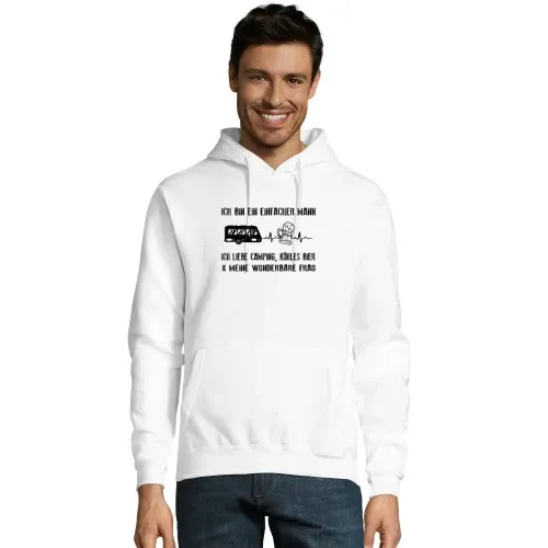 Wohnwagen Puls - Camper Liebt Camping Bier und Frau Männer Hoodie