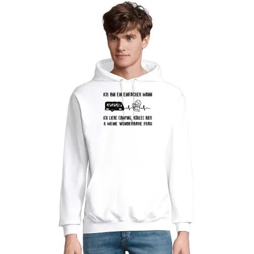 Wohnwagen Puls - Camper Liebt Camping Bier und Frau Männer Hoodie