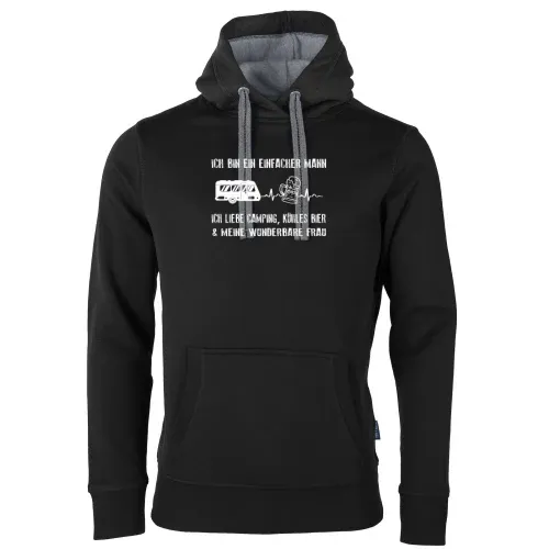 Wohnwagen Puls - Camper Liebt Camping Bier und Frau Männer Hoodie