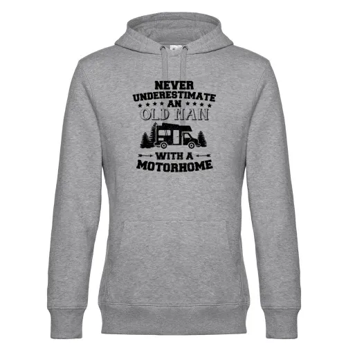 WOMO Wohnmobil Camper Camping Rentner Alter Mann Hoodie Männer King Hooded