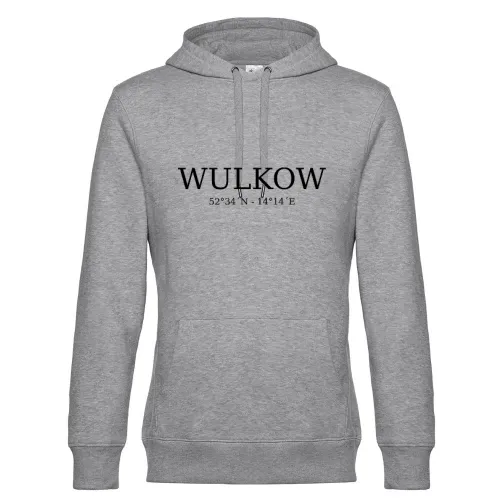 Wulkow Koordinaten Hoodie Männer King Hooded
