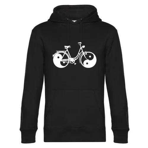 Yin und Yang Fahrrad Männer Hoodie