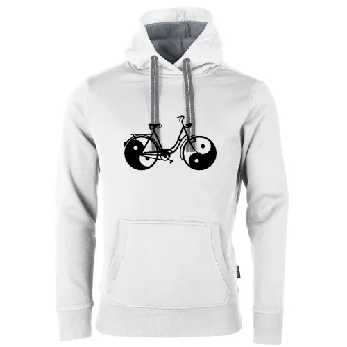 Yin und Yang Fahrrad Männer Hoodie