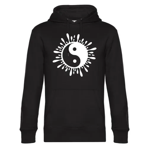 yin yang aus Tropfen Männer Hoodie