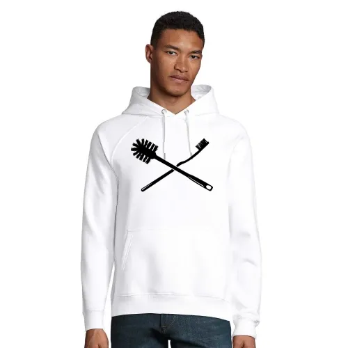 Zahnbürste und Klobürste Hoodie Männer Stellar Bio