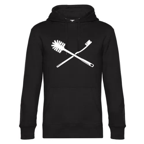 Zahnbürste und Klobürste Hoodie Männer King Hooded